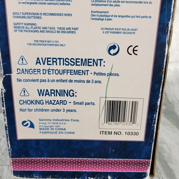 VTG 1997 Gemmy Industries Electronic CHRISTMAS Singing Doorbell Door Knocker 28” - Picture 10 of 11